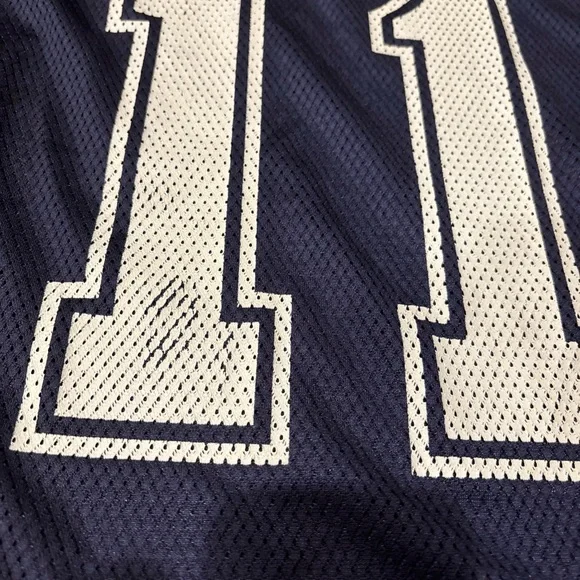 Dallas Cowboys Jersey Mens Adult Large Blue Drew Bledsoe Reebok NFL Football #11 - Picture 10 of 10